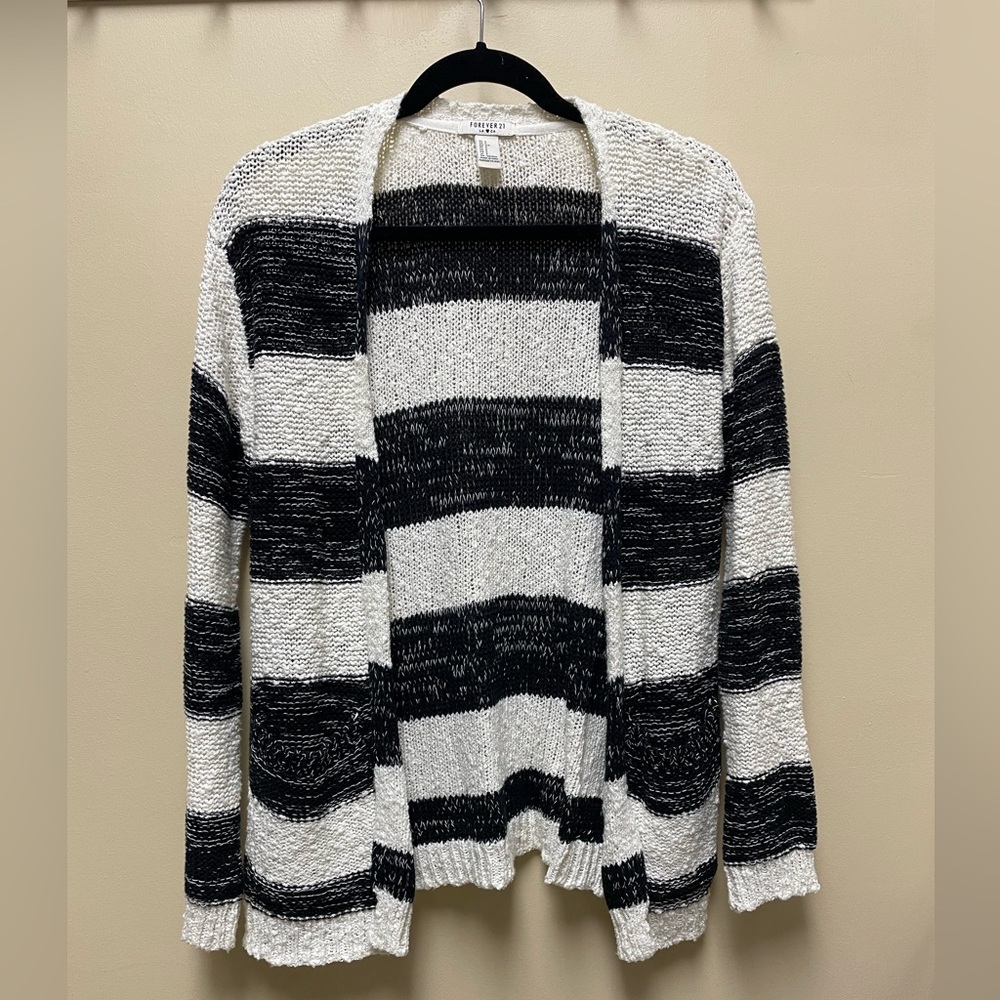 Black and White Striped Sweater